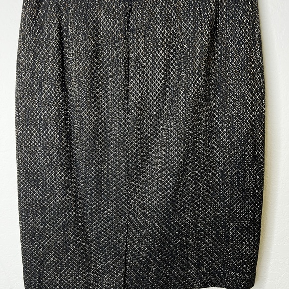 Jones New York Collection Pencil Skirt Size 8 Lined Textured Metallic - Picture 3 of 7